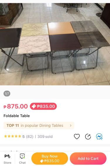 Foldable Multipurpose Table Graywood color (Category: Other Home Appliances) located in Tagaytay City. Submitted by cherieclothingph (Listing ID 1214185720, Image 2). Description: Brandnew Foldable Multipurpose Table Graywood color Bought this at 500 + sf Pwede for study, laptop and solo dinning table Rfs: Kadadating lang ng parcel, wrong color received Pick up Tagaytay City, near Patuto Church.