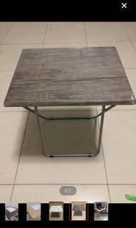 Foldable Multipurpose Table Graywood color