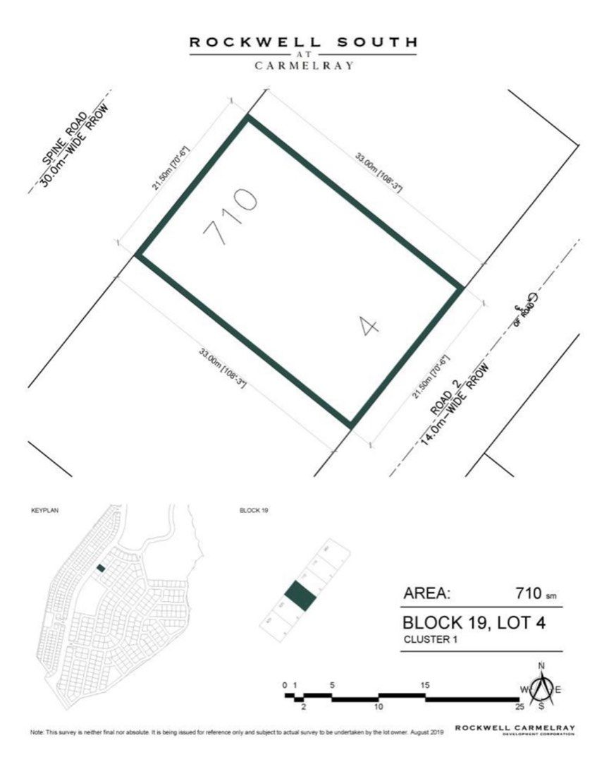 FOR SALE Rockwell South at Carmelray, Property, For Sale, Lot on Carousell