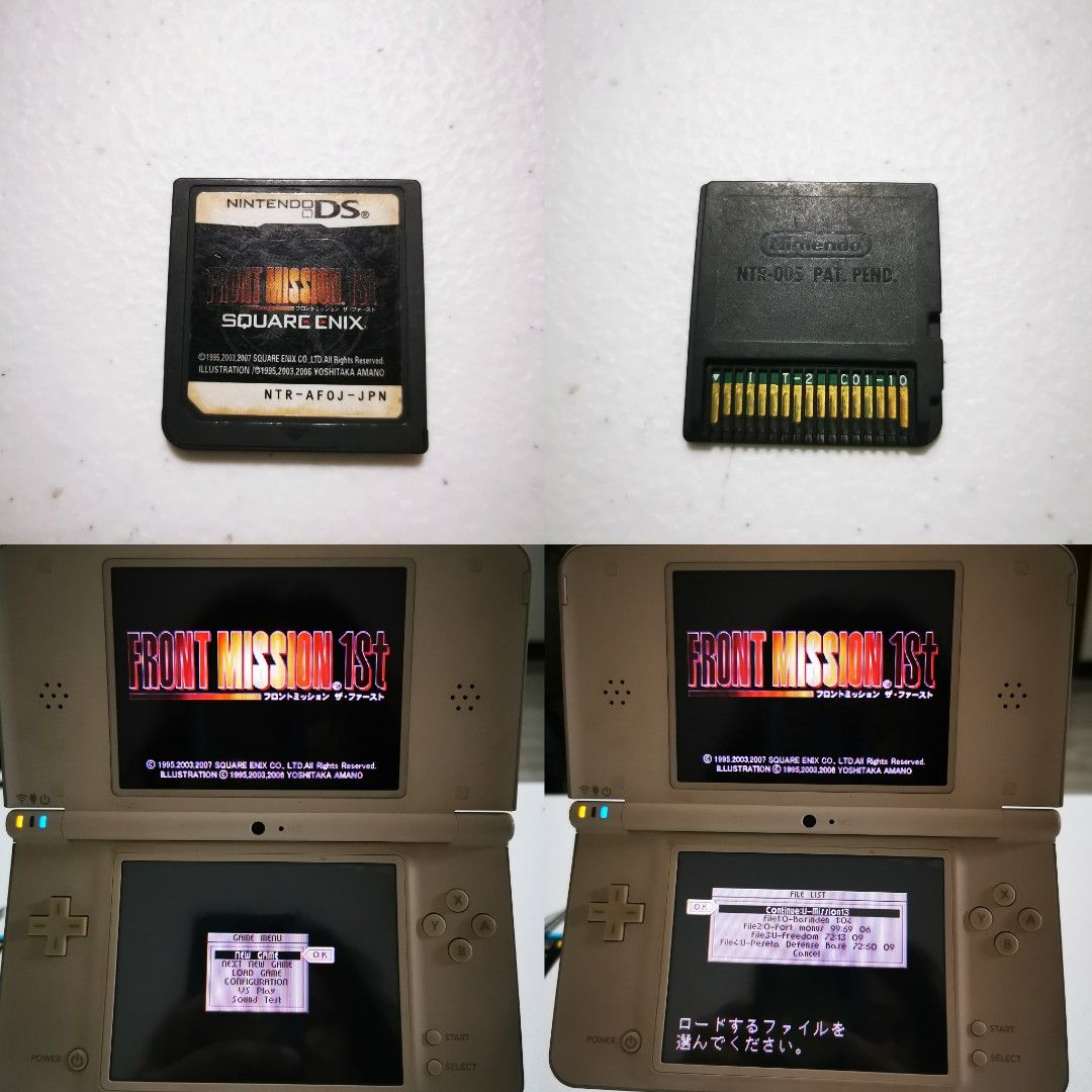 Front Mission for Nintendo DS JP Game Cart (Category: Nintendo) located in Taytay. Submitted by shendoremi (Listing ID 1214246704, Image 1). Description: ⚠️⚠️⚠️PLEASE READ FIRST ⚠️⚠️⚠️ Shapi link: https://shope.ee/VYrgXeLOC * JP Cart with english menu * used * with saved game Shipping: * Shipped with bubble wrap and mailer box * Shapi CO/SDD Thanks & Happy Shopping!.