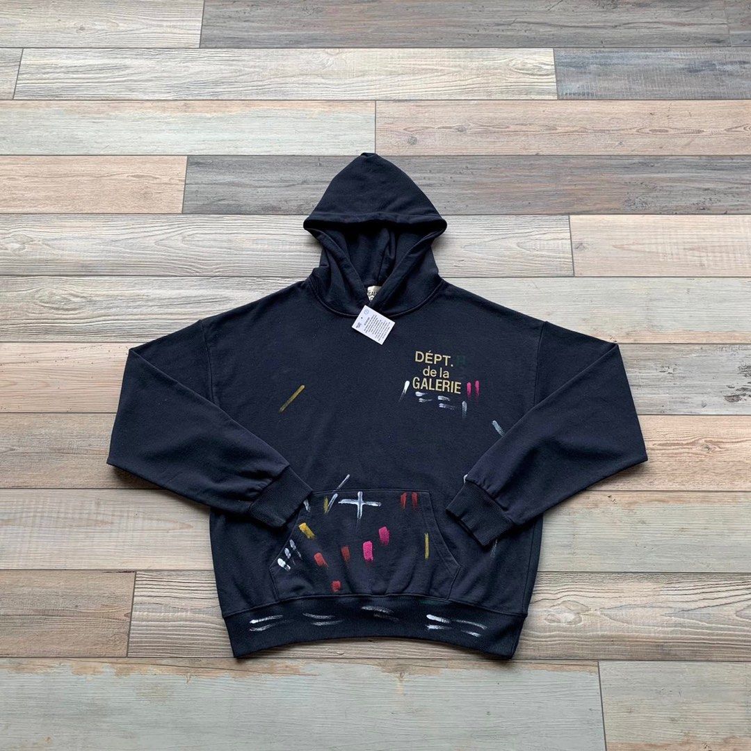 Gallery Dept. Paint Splatter Hoodie (Category: Coats, Jackets and Outerwear) located in Cavite. Submitted by techvaultph (Listing ID 1214215833, Image 2). Description: 📌 Gallery Dept. Paint Splatter Hoodie FOLLOW US ON OUR IG PAGE @secret.findsph ☑️ Available for pre-order 4-14 DAYS ETA ☑️ Sizes: S, M, L, XL ☑️ Available Colors: Black, Grey, Blue ☑️ Brand new ☑️ Guaranteed Premium Quality ☑️ Actual Photo Posted! Swipe left for more photos ‼️ Dim