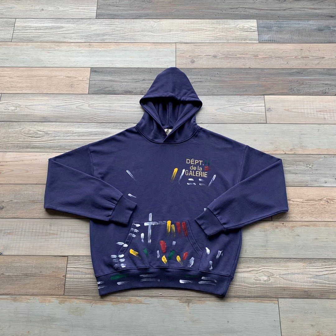 Gallery Dept. Paint Splatter Hoodie (Category: Coats, Jackets and Outerwear) located in Cavite. Submitted by techvaultph (Listing ID 1214215833, Image 3). Description: 📌 Gallery Dept. Paint Splatter Hoodie FOLLOW US ON OUR IG PAGE @secret.findsph ☑️ Available for pre-order 4-14 DAYS ETA ☑️ Sizes: S, M, L, XL ☑️ Available Colors: Black, Grey, Blue ☑️ Brand new ☑️ Guaranteed Premium Quality ☑️ Actual Photo Posted! Swipe left for more photos ‼️ Dim