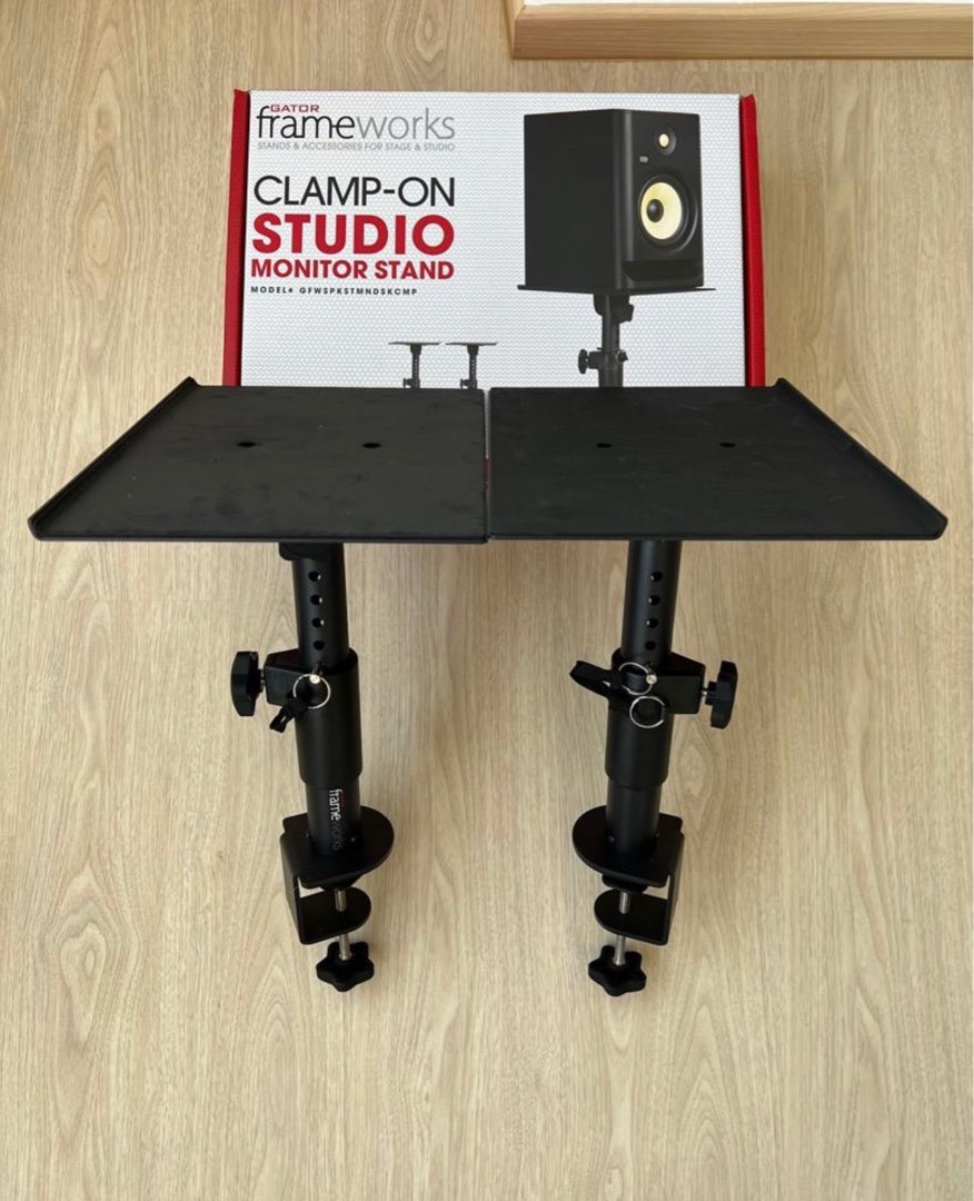 Gator Frameworks Desktop ClampOn Studio Monitor and Speaker Stand