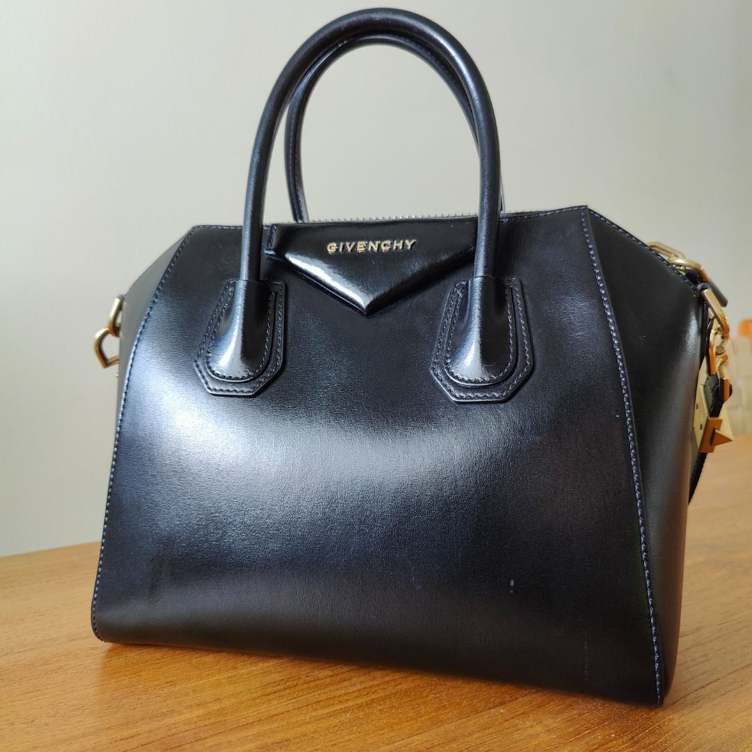 Givenchy Antigona Small Smooth Black Gold Hardware