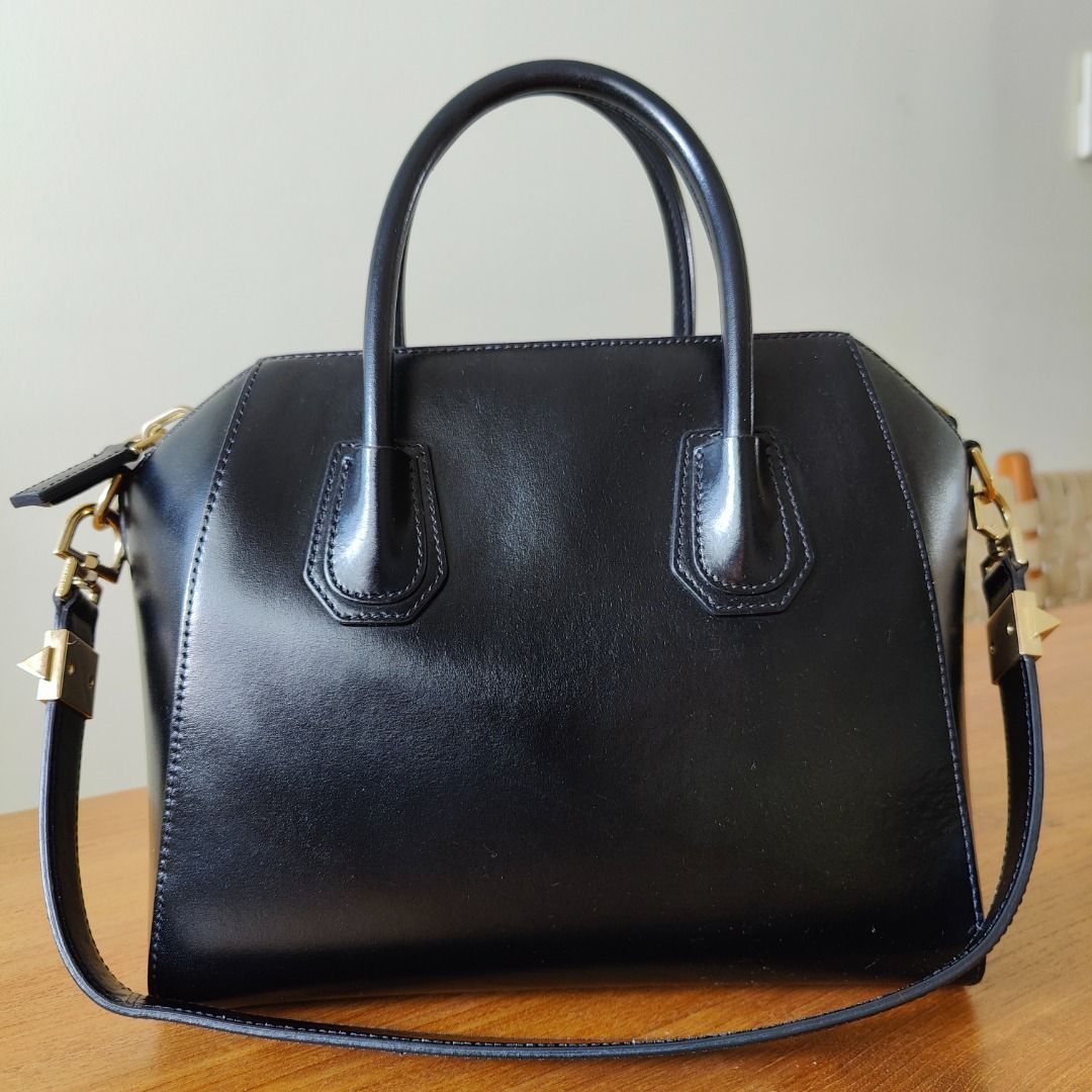 Givenchy Antigona Small Smooth Black Gold Hardware