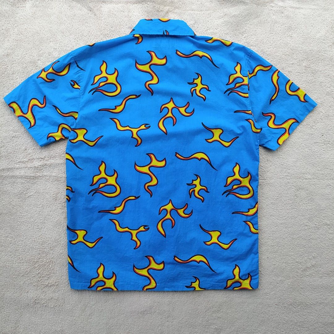 Golf Wang Flame Shirt Tyler The Creator Fesyen Pria Pakaian
