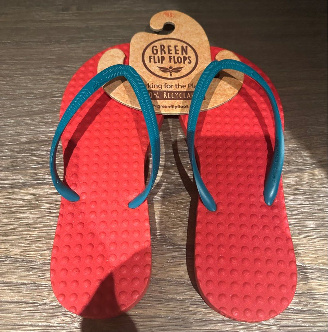 GREEN Flip Flops Women s Fashion Footwear Flipflops and Slides