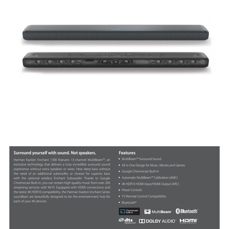 Harman Kardon Enchant 1300 All in One 13Channel 120W Soundbar with