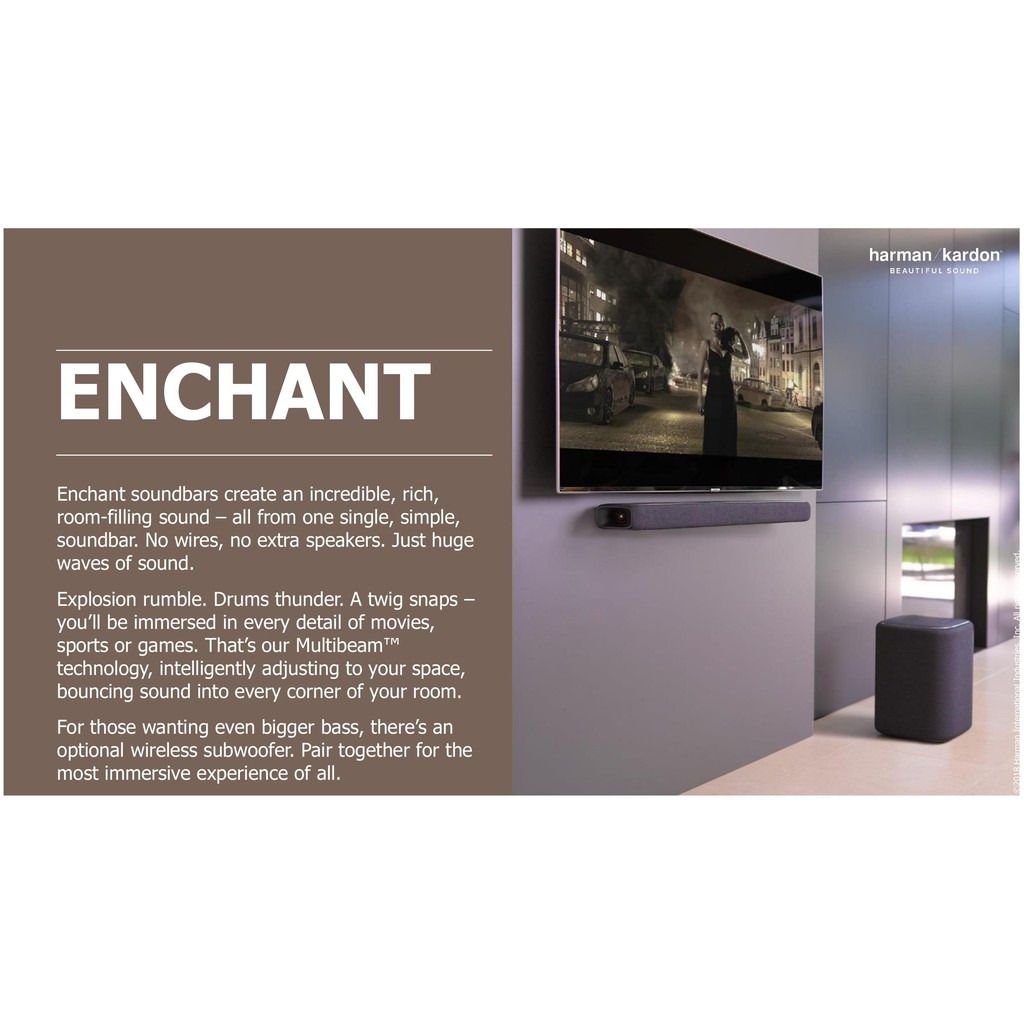 Harman Kardon Enchant 1300 All in One 13Channel 120W Soundbar with