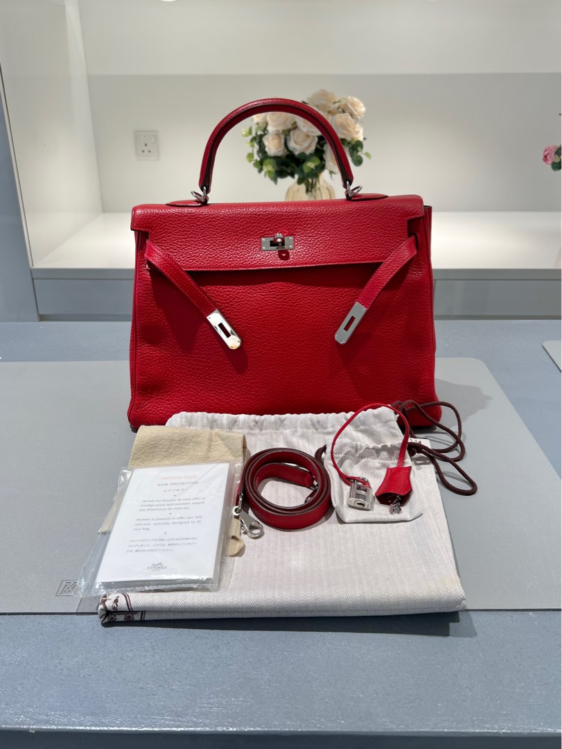 Hermes Kelly 28 Rouge Garance Togo