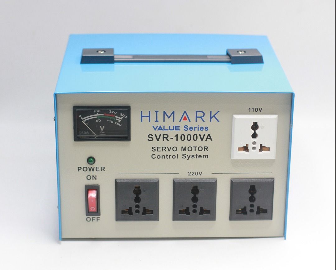 HIMARK VALUE SERIES SVR-1000VA, 800W 4.5A AVR 110V-220V, SERVO MOTOR ...