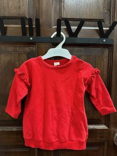 H&m Red Sweatshirt (6-9m)