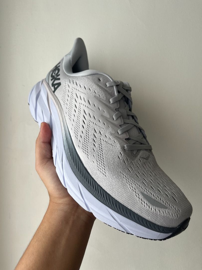 HOKA ONE ONE CLIFTON 8 LUNAR ROCK WIDE 1121374LRNC, Men's Fashion