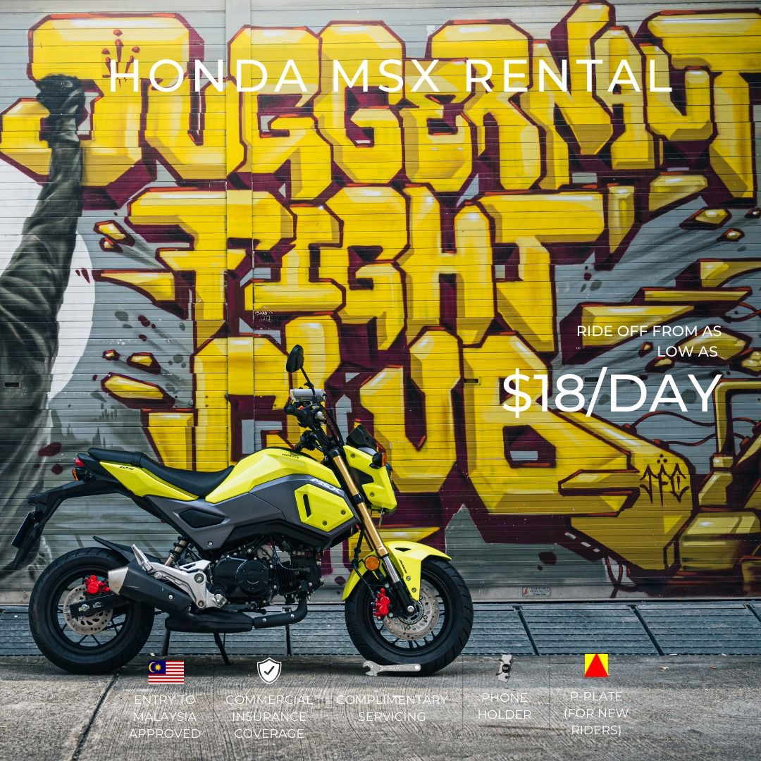 Honda grom for rent sale