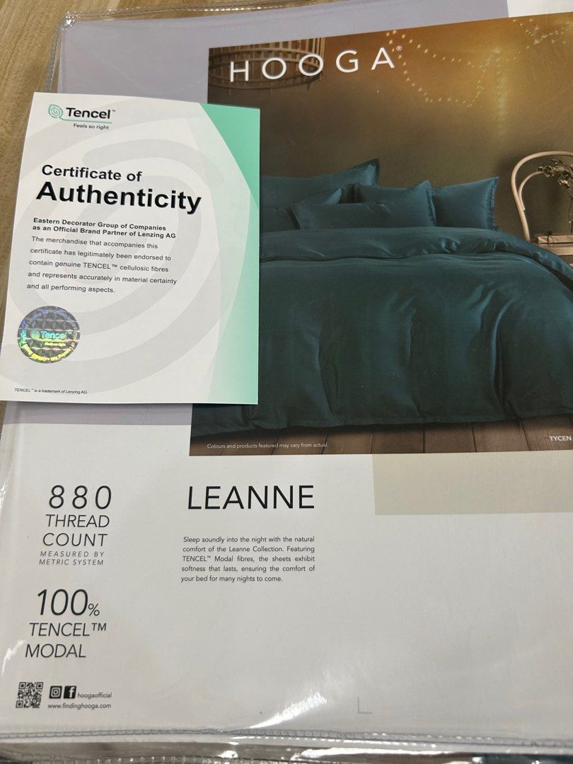 Hooga Tencel Bolster cover, Furniture & Home Living, Bedding & Towels