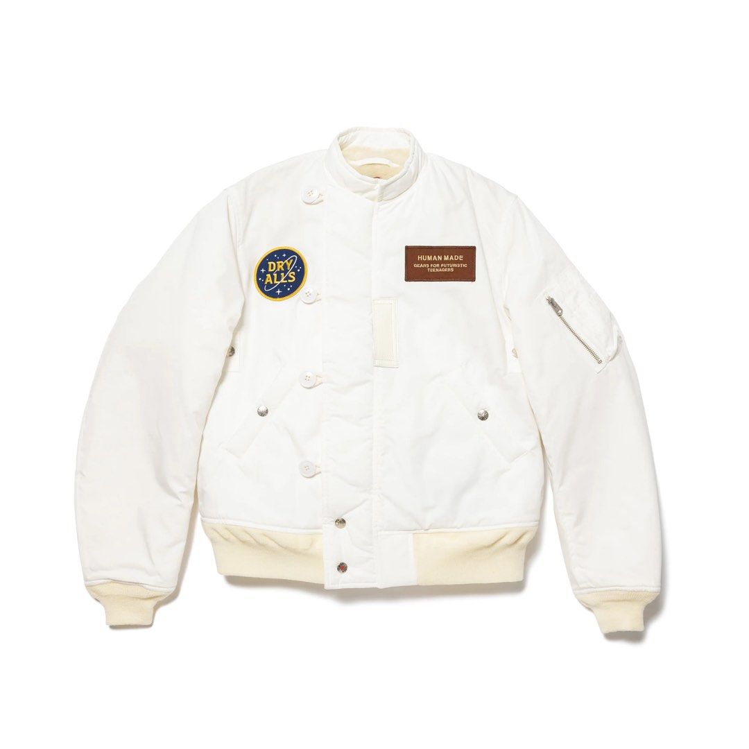 White sale flight jacket