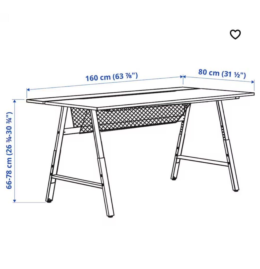 IKEA desk, Furniture & Home Living, Furniture, Tables & Sets on Carousell