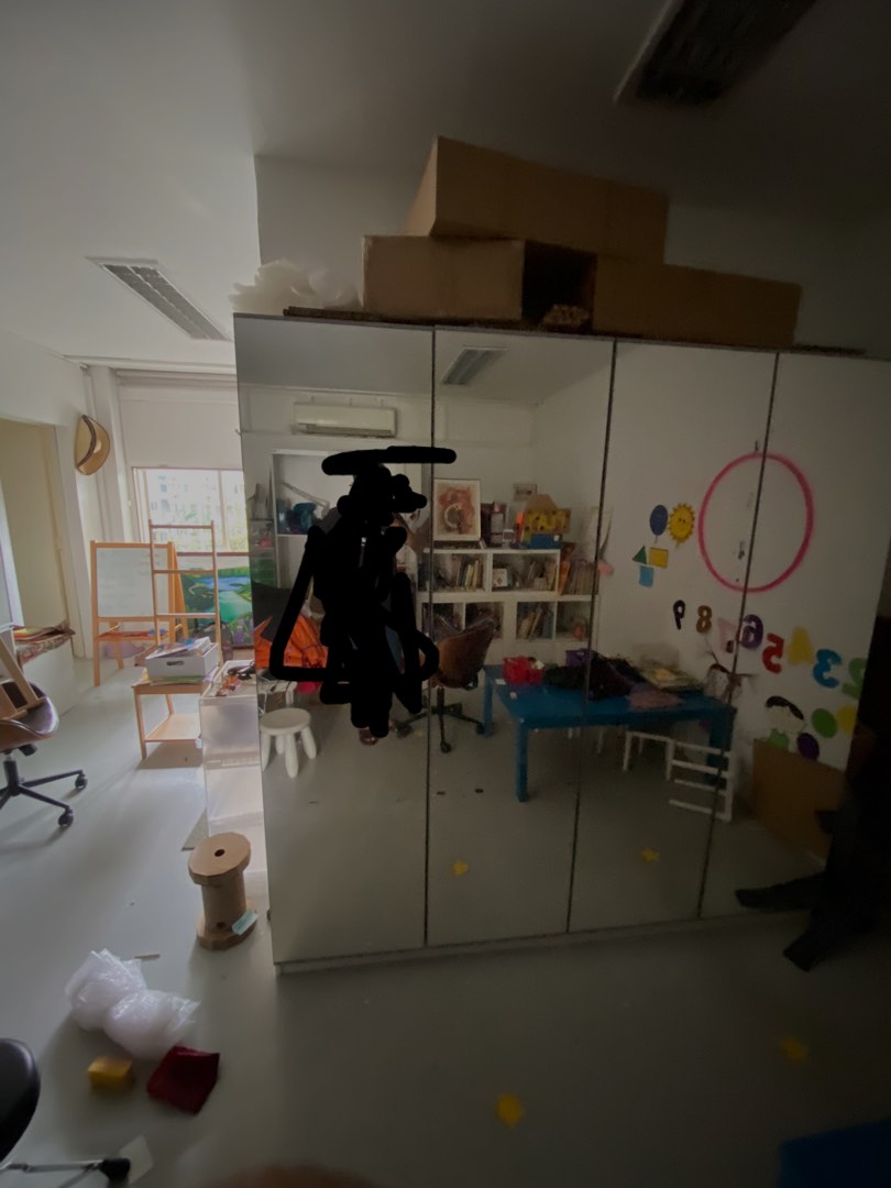 Ikea Mirror Wardrobe, Furniture & Home Living, Furniture, Shelves