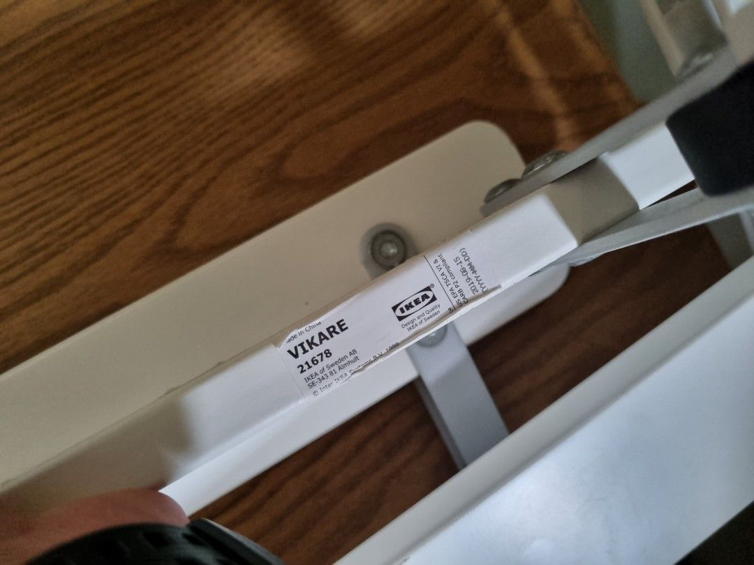 Ikea VIKARE Guard rail for bed, white, Babies & Kids, Baby Nursery