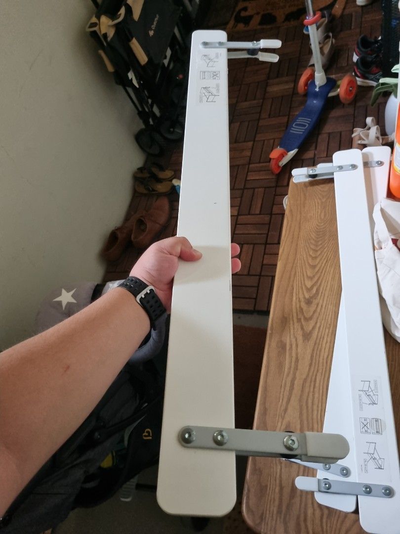 Ikea VIKARE Guard rail for bed, white, Babies & Kids, Baby Nursery