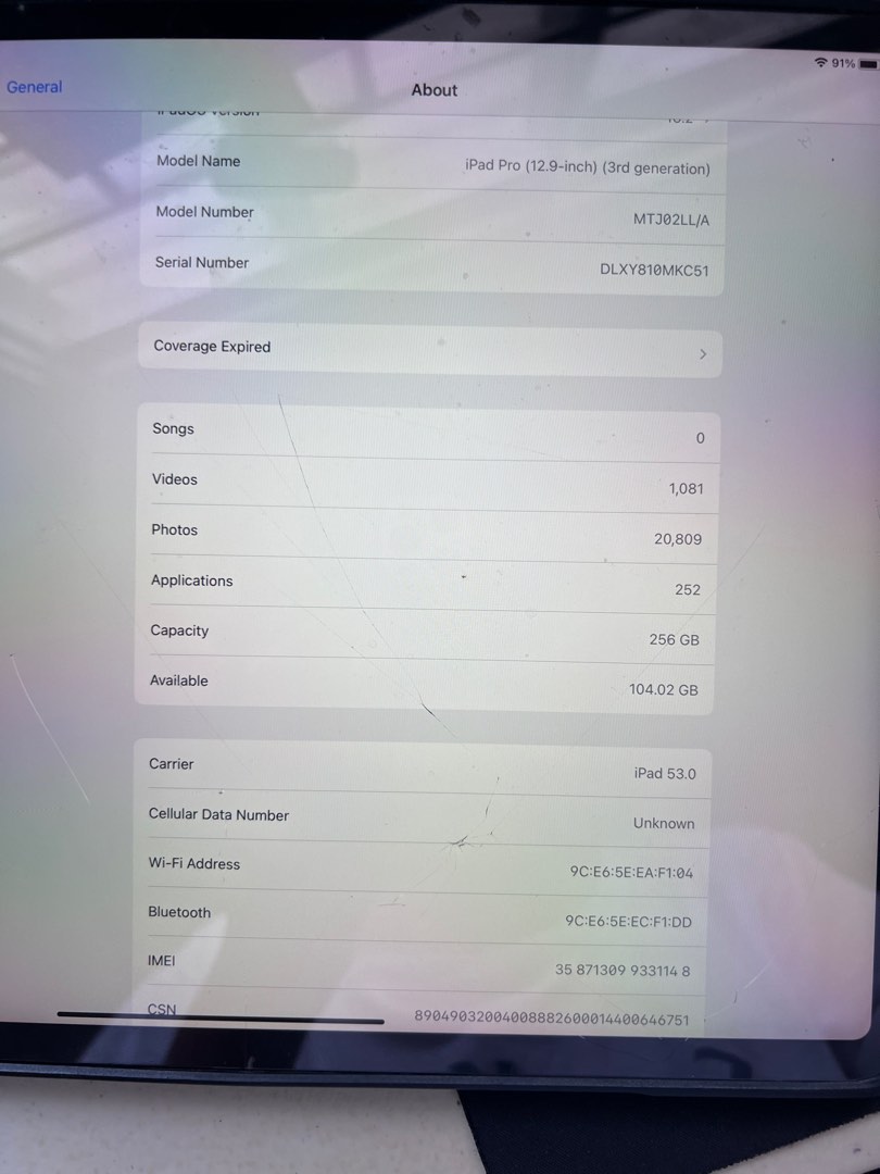 iPad Pro 12.9 3rd Gen Wi-Fi + Cellular 256gb, Mobile Phones & Gadgets ...