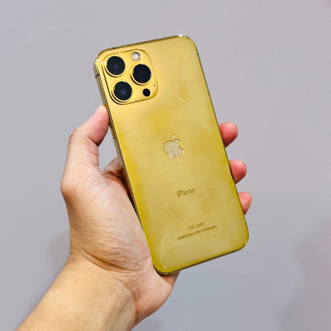 iPhone 13 Pro Max 512GB (GOLD GENIE) (24K GOLD PLATED + Sworovski