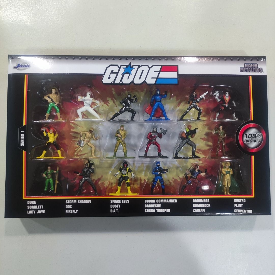 Jada Toys G.I. Joe 1.65" inch Nano Metalfigs 18 Pack, Hobbies & Toys
