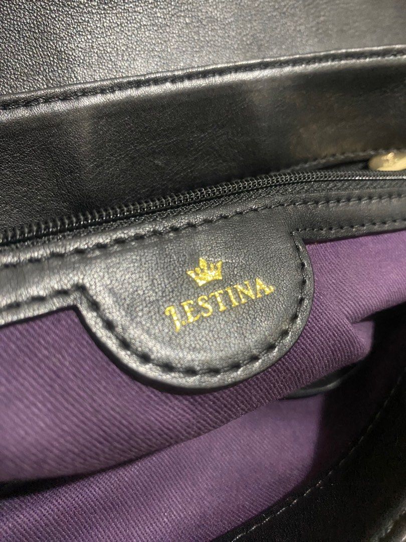 j.estina Leto Zebra print (Category: Luxury Bags & Wallets) located in Cavite. Submitted by sugarplum_24 (Listing ID 1214159769, Image 3). Description: Brand: J.estina / Jestina Design: Leto line (limited edition / rare) Zebra print Style: 2 way, handbag and sling Issue: Normal signs of use (pressmarks/scratches sa leather kya bagsak presyo) Gold pa ung metal (signs of use lng din) From 1500 to 1350 ❗❗❗PLEASE READ 🌸This item is preloved. Signs o