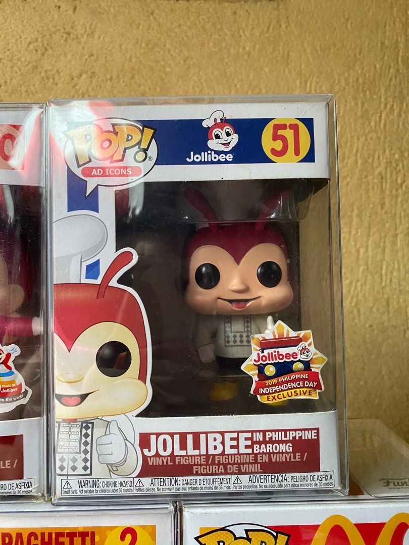 Jollibee & Mc Donald Funko Pop Set (Category: Designer & Blind Box Toys) located in Cagayan de Oro. Submitted by dosdeclutter (Listing ID 1214176390, Image 3). Description: box conditions ranging from 9.5/10. free used protectors SOLD AS SET ONLY rfs: declutter/need funds.