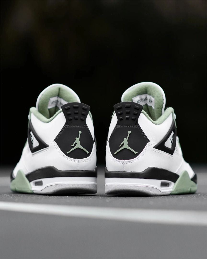 Jordan 4 oil green/seafoam wmns, Women's Fashion, Footwear