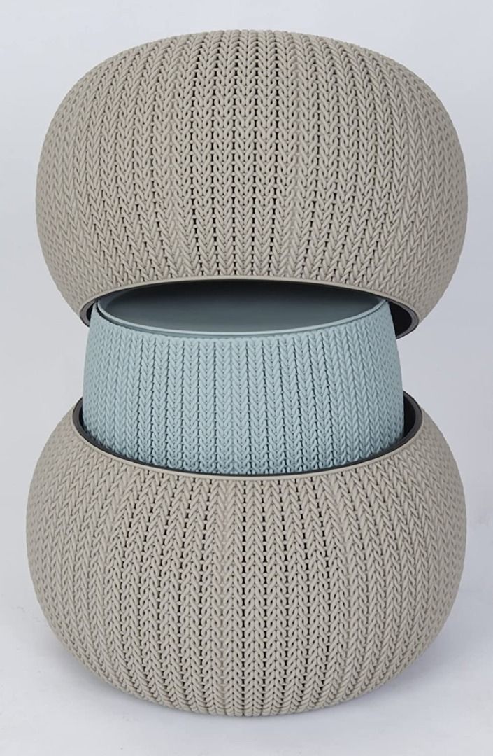 Keter urban knit hot sale pouf ottoman