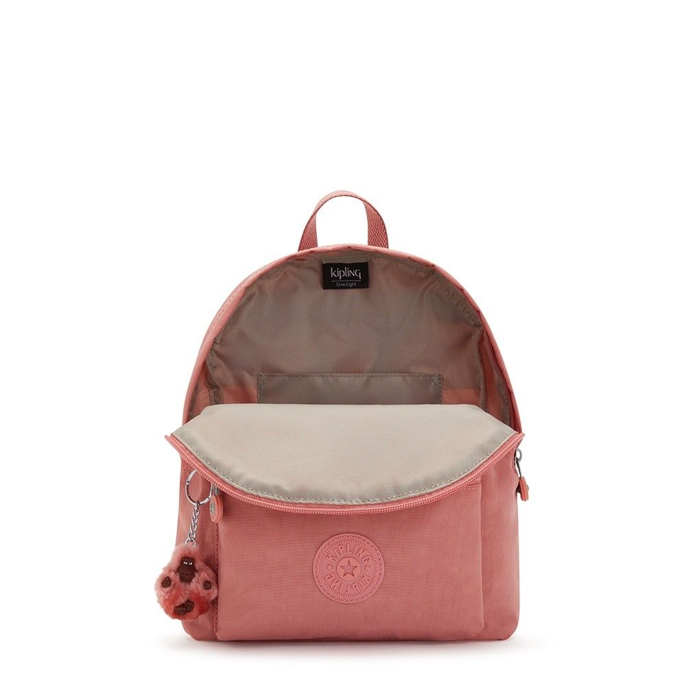 KIPLING backpack (Category: Backpacks) located in Singapore. Submitted by fleurj48 (Listing ID 1214306448, Image 3). Description: Preloved Kipling backpack in bold blush /pink for sale Good condition cos hardly used - Nylon - Dimensions: 8.75"L x 10.75"Н 3.75"D Weight: 0.53 lbs Volume: 6L Top carry handle Adjustable backpack straps Front zip pocket Internal slip pocket Monkey keychain Imported Pm for more details Deal at Marine Parade paynow only