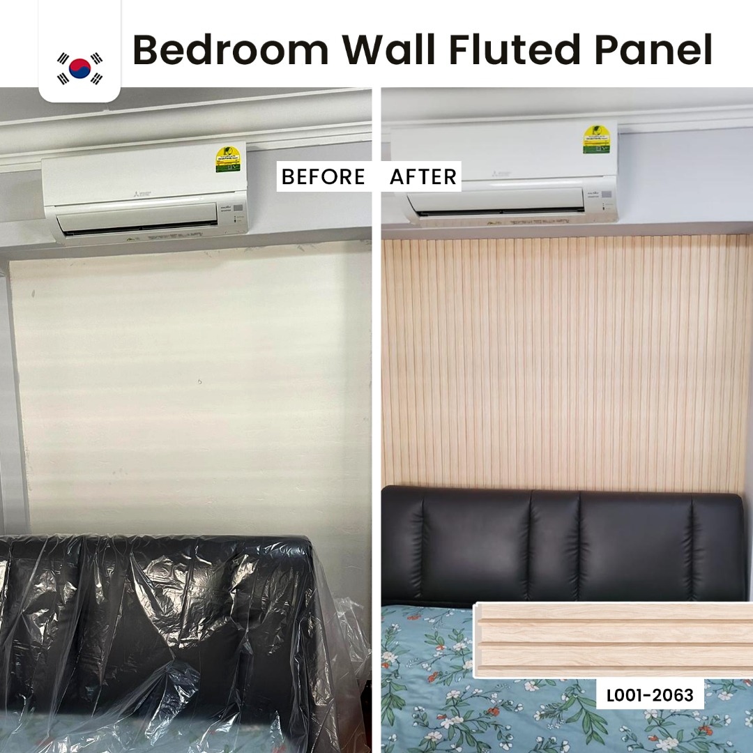 Korea Miga Wall Bedroom Fluted Panel / Miga Louver Fluted Panel ...