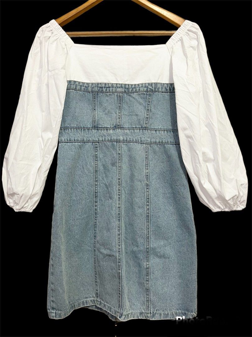 Denim Dress Sleeve Korean.Korean Denim Dress, Women's Fashion, Dresses & Sets, Dresses on Carousell