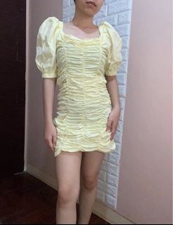 Korean Puff Sleeve Dress