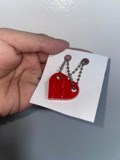 Lego Heart Keychain