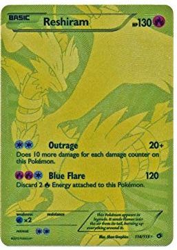 LF/WTB: Pokemon Reshiram Legendary Treasures 114/113 gold secret rare sr //  full art alt art aa golden rainbow hr alternate art BW Black & white,  Bulletin Board, Looking For on Carousell