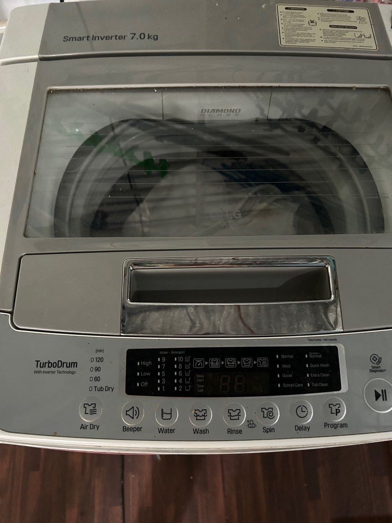 Defective LG Automatic Washing Machine (Smart Inverter) 7KG, TV & Home