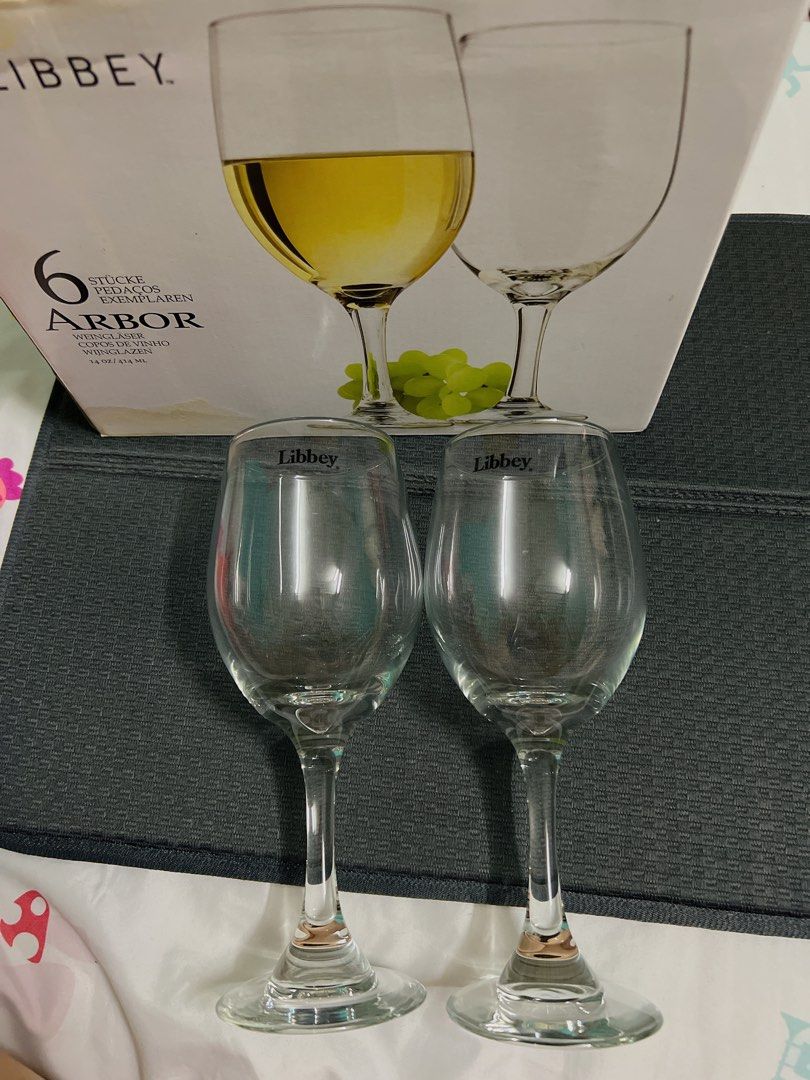 Libbey Wine Glasses, Furniture & Home Living, Kitchenware & Tableware