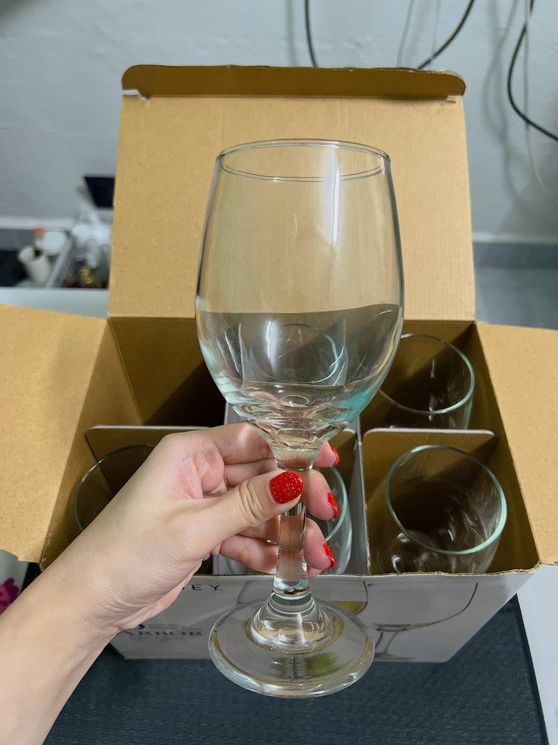 Libbey Wine Glasses, Furniture & Home Living, Kitchenware & Tableware