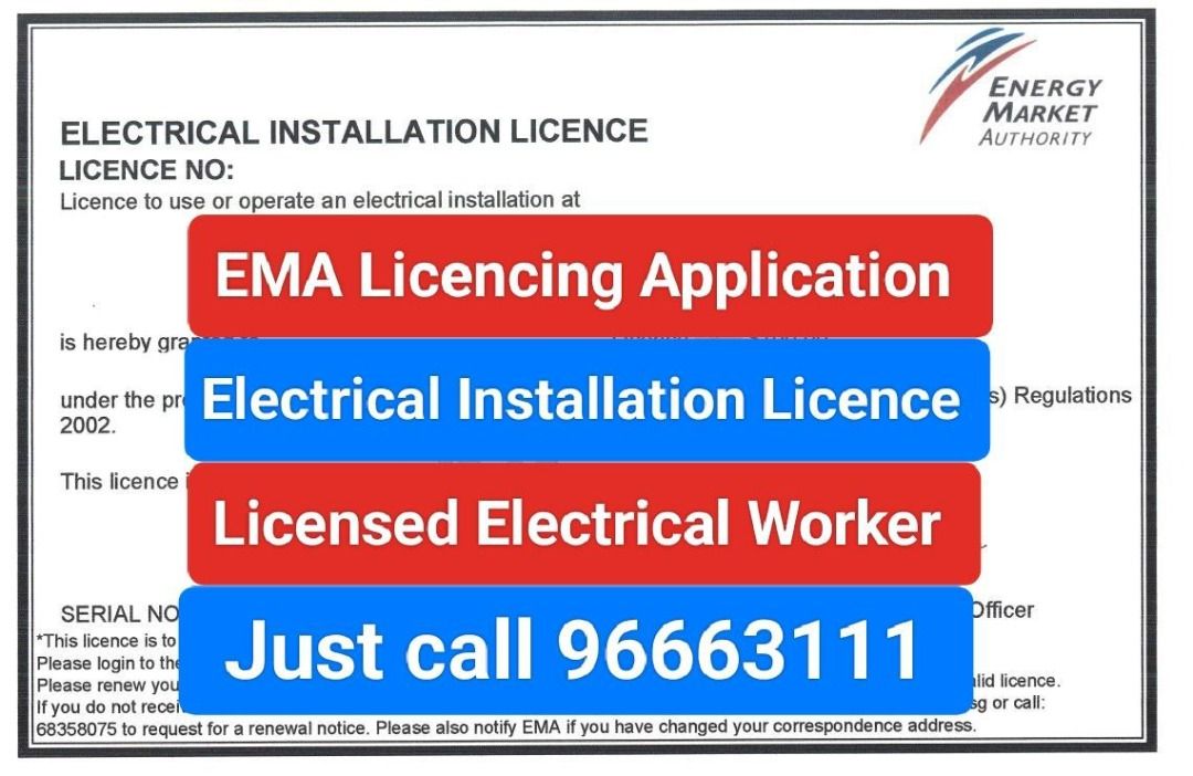 Licensed Electrical Worker 96663111 LEW EMA Licensing Application