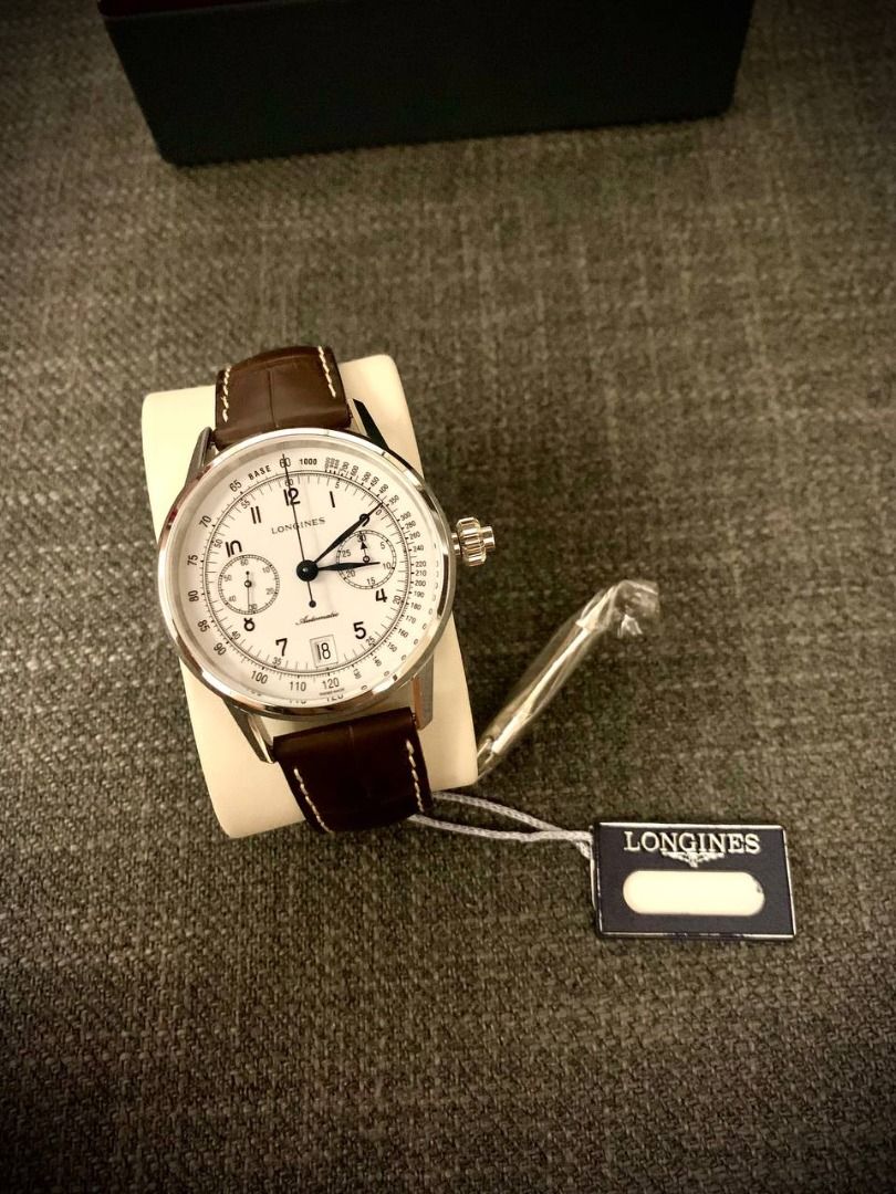 LONGINES - The Longines Column-Wheel Single Push-Piece Chronograph (Category: Luxury Watches) located in Quezon City. Submitted by khenggay_09 (Listing ID 1214218584, Image 2). Description: Calibre Self-winding mechanical movement with single push-piece and column wheel chronograph mechanism Exclusive calibre L788.2 (ETA A08.L11) 13¼ lines, 27 jewels, 28,800 vibrations per hour 54 hours of power reserve Functions Hours, minutes, small seconds at 