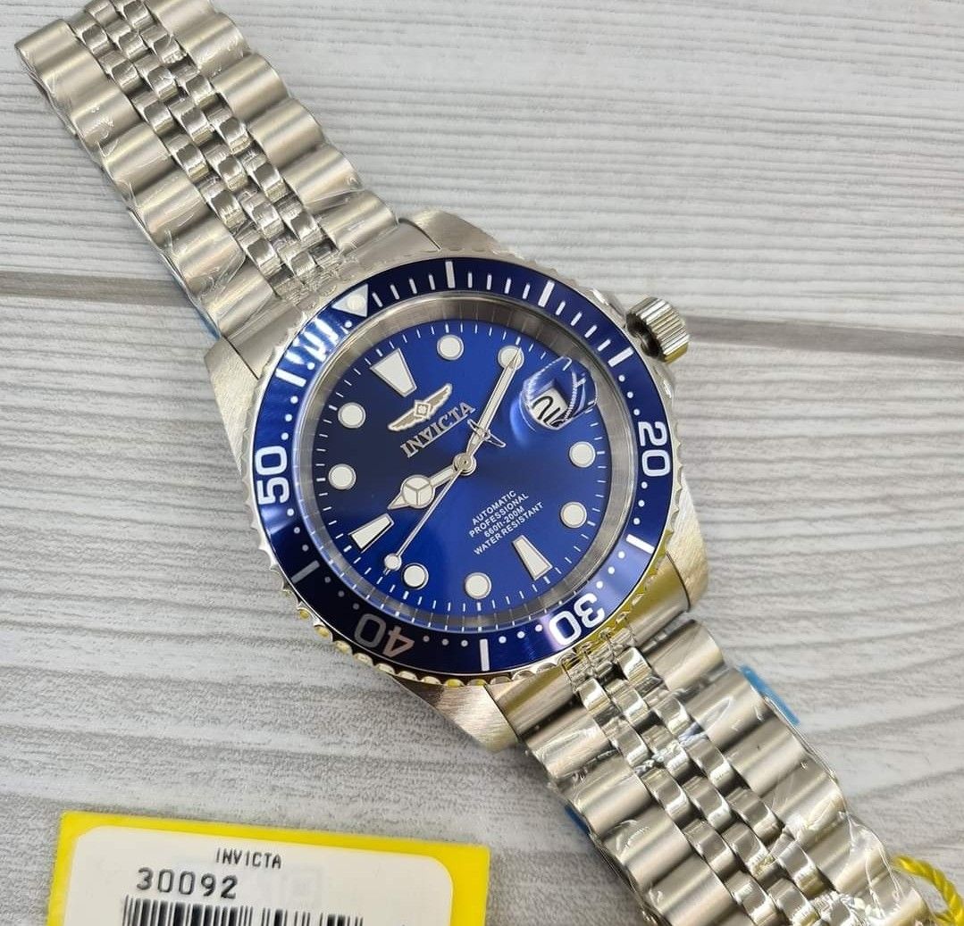 Lowest Price Invicta Pro Diver Men s Automatic Blue Dial 24 Jewels Stainless Steel Watch invicta Birthday gift birthday BRAND NEW IN BOX WITH 1 YEAR