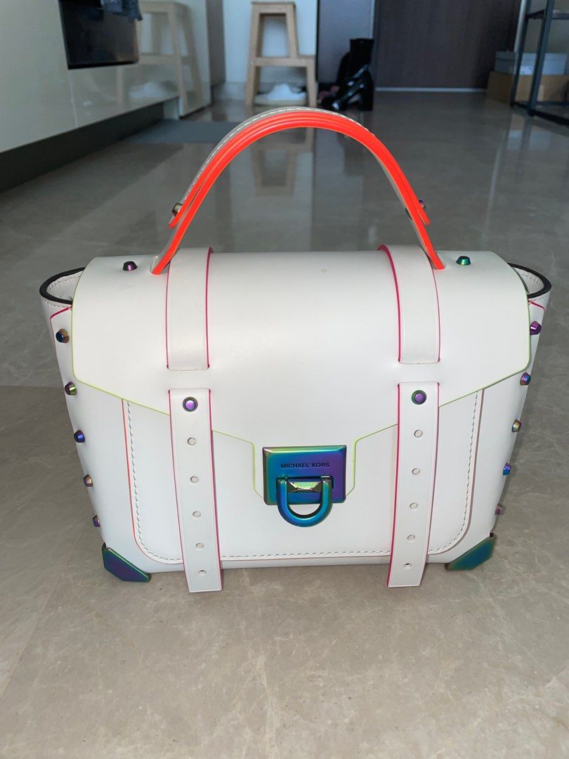 Michael Kors Neon Pink/Gold Leather Shoulder/Handbag Purse *Brand New, No  Tag* | eBay