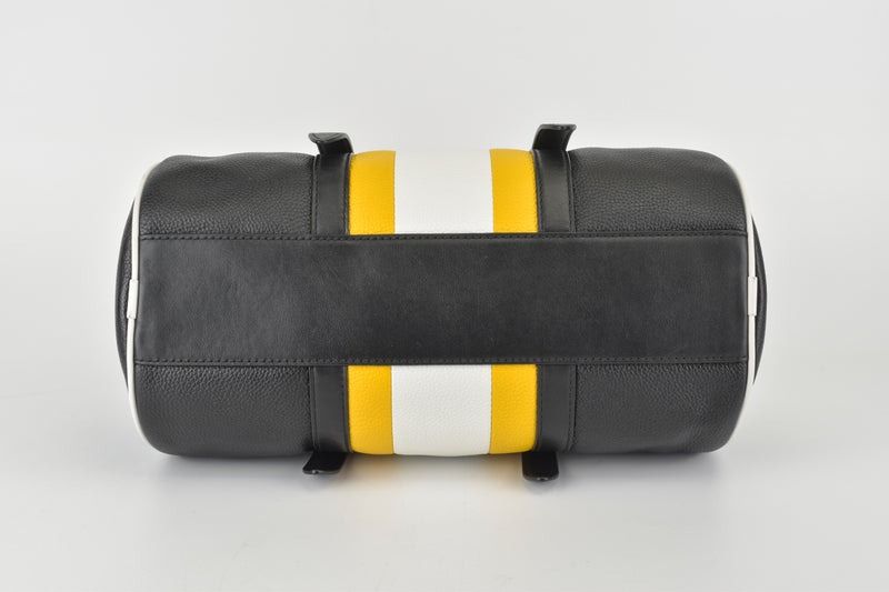 Stanton medium striped pebbled leather 2025 barrel bag
