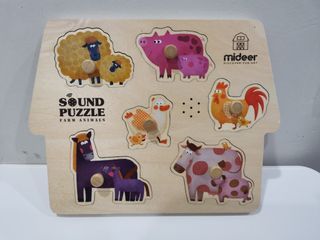 Mideer Sound Farm Animals Puzzle