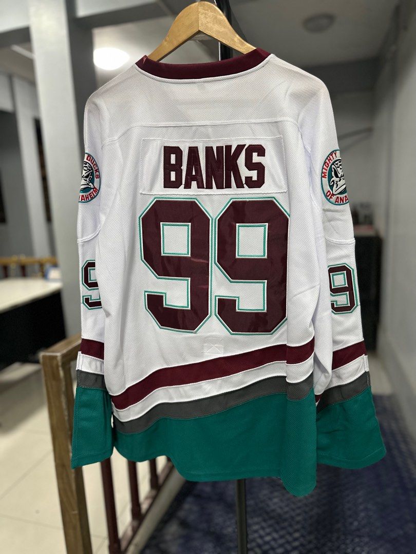 Adam Banks #99 The Mighty Ducks Hockey Movie Jersey