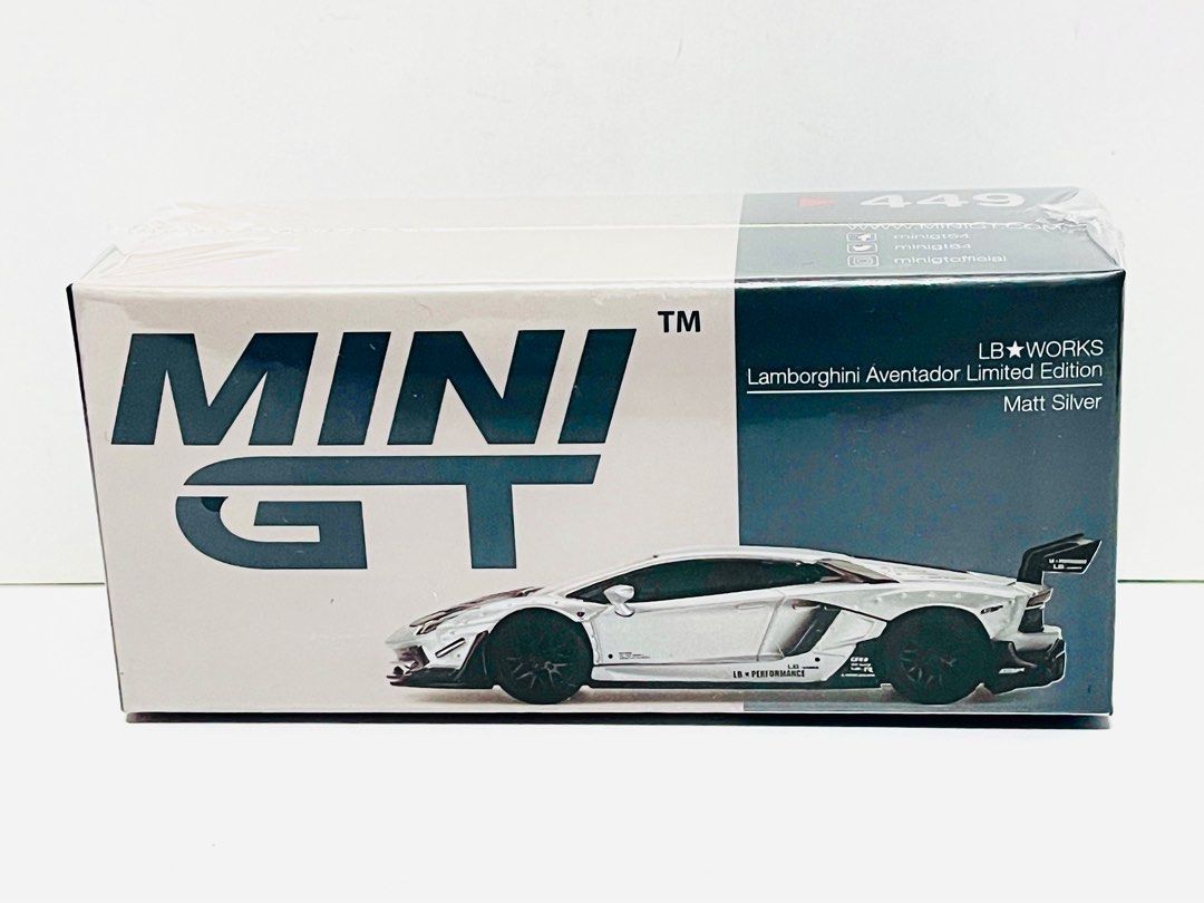 ミニカー MiniGT 449 Lamborghini Aventador Silver MiNiGT 449