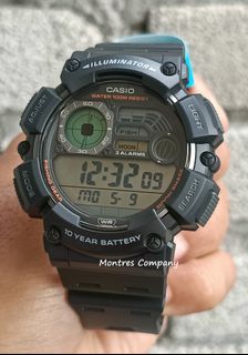 Montres Company 香港註冊公司(32年老店) 卡西歐 CASIO 100米防水 WS1500 WS1500H WS-1500 WS-1500H WS-1500H-1 WS-1500H-1A 黑色 有現貨64210291236865110