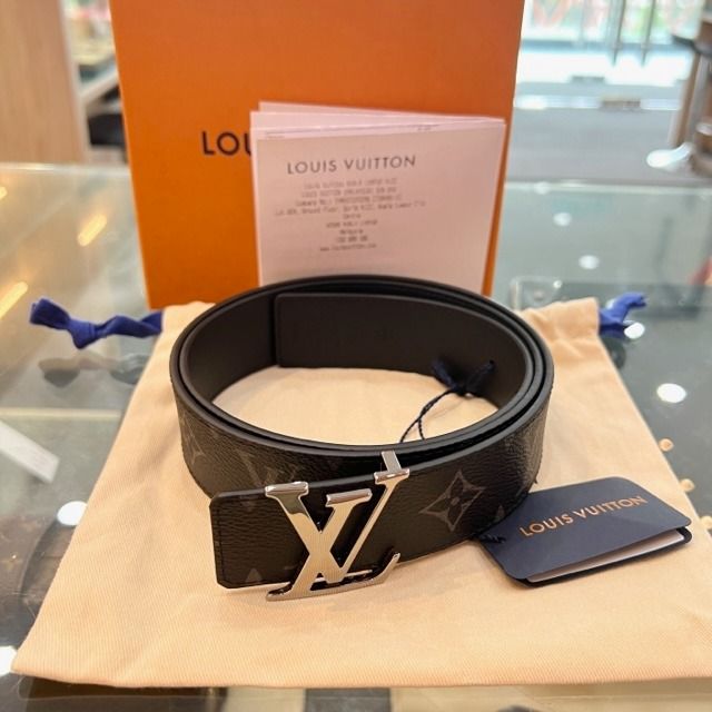 SOLD** NEW - LV Monogram Eclipse Initiales 35mm Reversible Belt, Luxury,  Accessories on Carousell